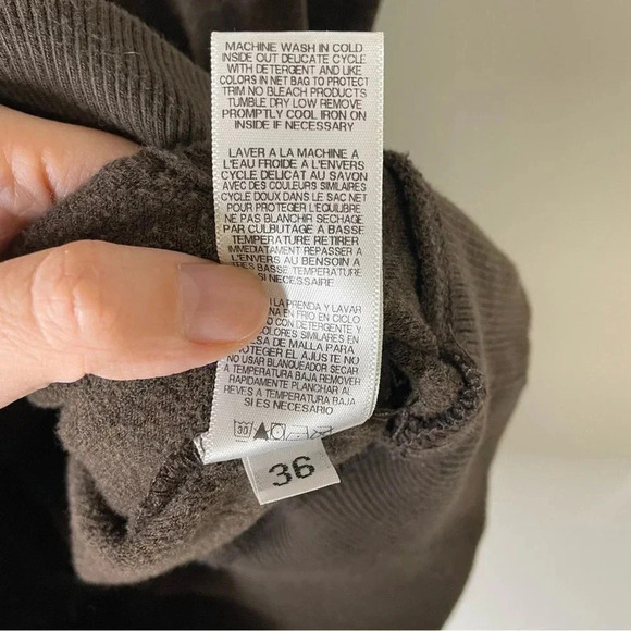 Juicy Couture Brown Velour Pattern Short Sleeve Hooded Sweatshirt Size Small - Picture 7 of 8